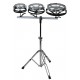 Basix Roto-Tom - Set 3 Roto-tom 6”, 8”, 10” - In alluminio - Comprensivo di stand