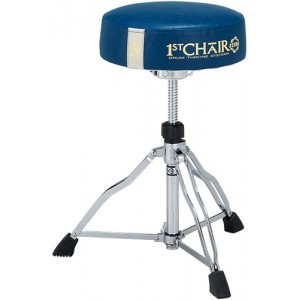 Tama HT430E 10BL - 1st Chair Round Rider - Seduta Blu con banda bianca - LIMITED EDITION