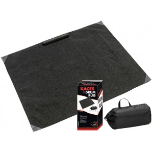 Kaces Original Crash Pad™ Drum Rug - Tappeto per batteria con blocca cassa e custodia 168 cm x 137 cm 