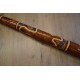 Didgeridoo Indonesiano in Teak - cm 130 - Intarsiato Decorato - Con Custodia in Stoffa