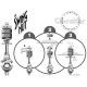 Gibraltar 9709-TP - Asta piatto a giraffa professionale con SWING NUT  