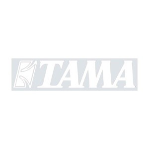 Tama TLS100-WH - Adesivo Bianco Per Pelle Frontale Cassa - Da applicare su pelle Nera 