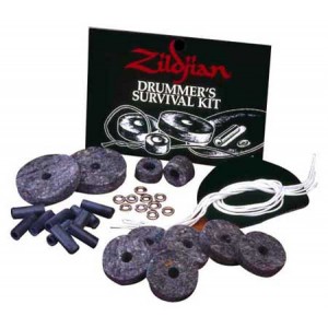 Zildjian Survival Kit - Confezione feltri piatti, tubi e corde rullante