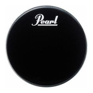 Pearl EB-22BDPL - Pelle Risonante Grancassa 22” Nera con logo bianco Pearl 