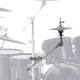 Gibraltar GB 9707XB - Supporto per hi hat chiuso con snodo frenato - Per secondo charleston