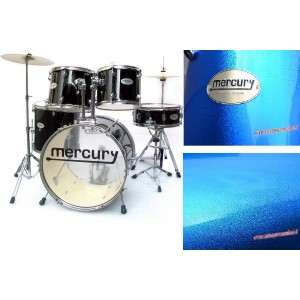 MERCURY DB54-196-BL - Drum Set 5 pezzi + Meccaniche e Piatti 