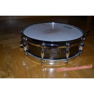 Gretsch S-0414-SBS - Rullante Crystal Tone Black Chrome Steel Snare - 10 tiranti - Cerchi in lega 14”x 4”