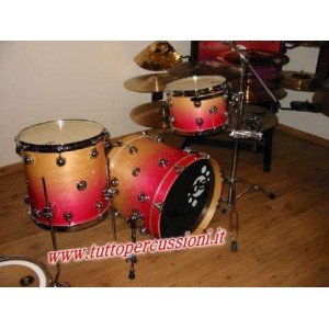 DRUM SOUND EVOLUTION Set Jazz Master Kit colore Natural to Fuxia Fade (3 fusti) 