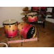 DRUM SOUND EVOLUTION Set Jazz Master Kit colore Natural to Fuxia Fade (3 fusti) 
