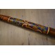 Didgeridoo Indonesiano in Teak - cm 130 - Intarsiato Decorato - Con Custodia in Stoffa