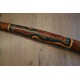 Didgeridoo Indonesiano in Teak - cm 130 - Intarsiato Decorato - Con Custodia in Stoffa