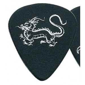 Gewa Plettro Fire&Stone Monster Picks Forma 351 Dragone, Nero