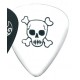 Gewa Plettro Fire&Stone Monster Picks Forma 351 Teschio, Bianco