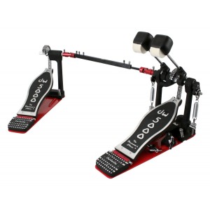 DW 5002 AD4 - Doppio pedale a doppia catena - Con Custodia Semirigida DW in ABS 